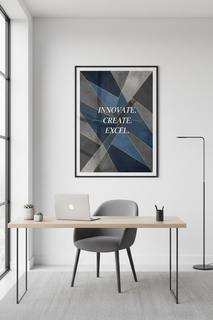 High-quality custom satin finish poster for office