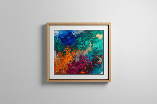 Gallery-wrapped canvas print with a modern floating frame.