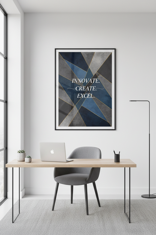 High-quality custom satin finish poster for office
