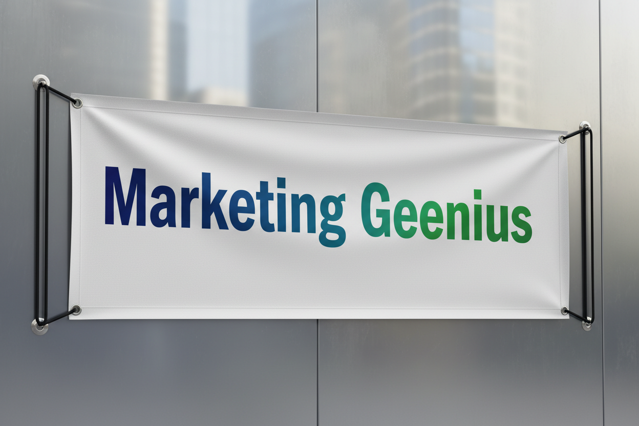Put Marketing Geenius on the text instead